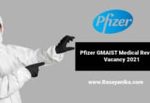 Pfizer GMAIST Medical Reviewer Vacancy 2021 - Apply Online