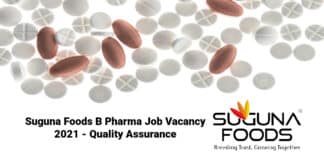 Suguna Foods B Pharma Job Vacancy 2021 - Quality Assurance