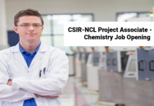 CSIR-NCL Project Associate - MSc Chemistry Job Opening