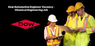 Dow Automation Engineer Vacancy - Chemical Engineering Job