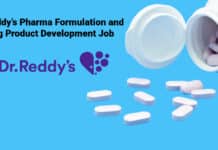 Dr Reddy’s Pharma Formulation and Drug Product Development Job