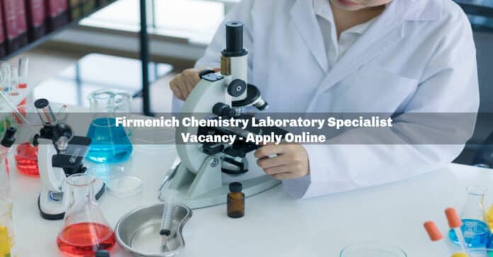 Firmenich Chemistry Laboratory Specialist Vacancy - Apply Online