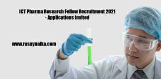 ICT Pharma Research Fellow Recruitment 2021 - Applications Invited