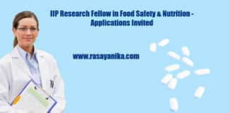 IIP Research Fellow in Food Safety & Nutrition - Applications Invited