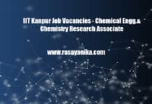 IIT Kanpur Job Vacancies - Chemical Engg & Chemistry Research Associate