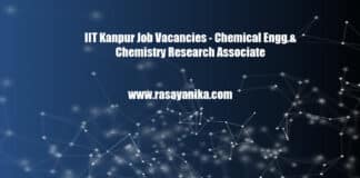 IIT Kanpur Job Vacancies - Chemical Engg & Chemistry Research Associate