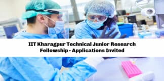 IIT Kharagpur Technical Junior Research Fellowship - Applications Invited