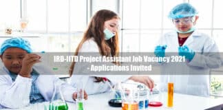 IRD-IITD Project Assistant Job Vacancy 2021 - Applications Invited