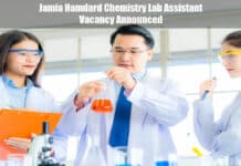 Jamia Hamdard Chemistry Lab Assistant Vacancy Announced