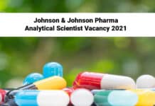 Johnson & Johnson Pharma Analytical Scientist Vacancy 2021