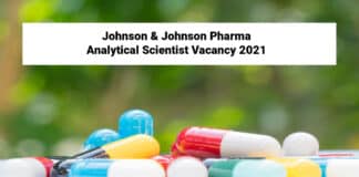 Johnson & Johnson Pharma Analytical Scientist Vacancy 2021