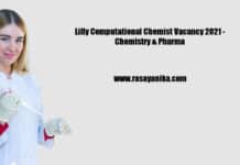 Lilly Computational Chemist Vacancy 2021 - Chemistry & Pharma