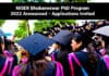 NISER Bhubaneswar PhD Program 2022 Announced - Applications Invited