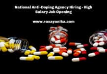 National Anti-Doping Agency Hiring - High Salary Job Opening