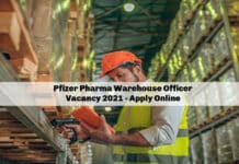 Pfizer Pharma Warehouse Officer Vacancy 2021 - Apply Online