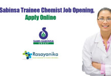 Sami Sabinsa Trainee Chemist