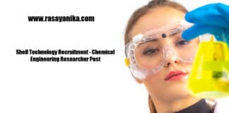 Shell Technology Recruitment - Chemical Engineering Researcher Post