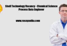 Shell Technology Vacancy - Chemical Science Process Data Engineer