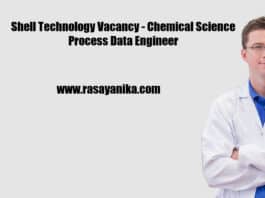 Shell Technology Vacancy - Chemical Science Process Data Engineer