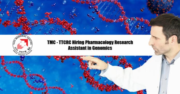 TMC - TTCRC Hiring Pharmacology Research Assistant in Genomics