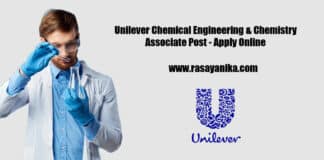 Unilever Chemical Engineering & Chemistry Associate Post - Apply Online