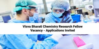 Visva Bharati Chemistry Research Fellow Vacancy - Applications Invited