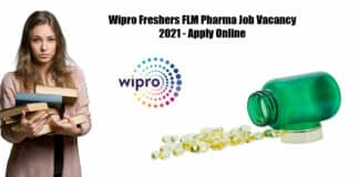 Wipro Freshers FLM Pharma Job Vacancy 2021 - Apply Online