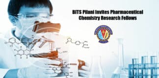 BITS Pilani Invites Pharmaceutical Chemistry Research Fellows