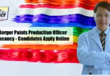 Berger Paints Production Officer Vacancy - Candidates Apply Online