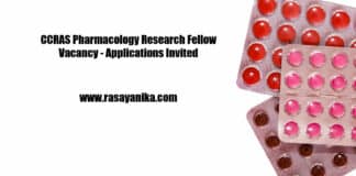 CCRAS Pharmacology Research Fellow Vacancy - Applications Invited