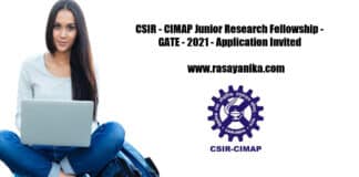 CSIR - CIMAP Junior Research Fellowship - GATE - 2021 - Application Invited
