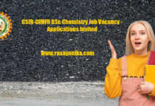 CSIR-CIMFR BSc Chemistry Job Vacancy - Applications Invited