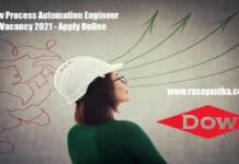 Dow Process Automation Engineer Vacancy 2021 - Apply Online