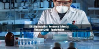 Eli Lilly Analytical Research Scientist Vacancy 2021 - Apply Online
