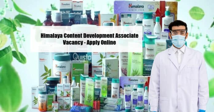 Himalaya Content Development Associate Vacancy - Apply Online