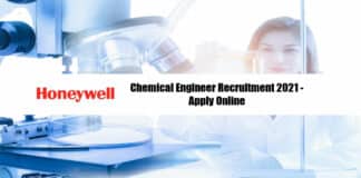Honeywell Chemical Engineer Recruitment 2021 - Apply Online