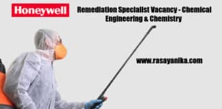 Honeywell Remediation Specialist Post Vacancy - Chemical Engineering & Chemistry