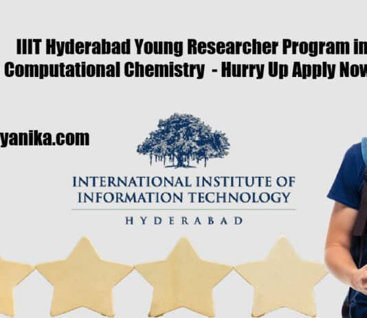 IIIT Hyderabad Young Researcher Program in Computational Chemistry