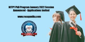 NITPY PhD Program January 2022 Session Announced - Applications Invited