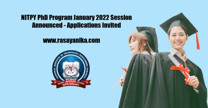 NITPY PhD Program January 2022 Session Announced - Applications Invited