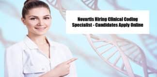 Novartis Hiring Clinical Coding Specialist - Candidates Apply Online
