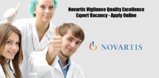 Novartis Vigilance Quality Excellence Expert Vacancy - Apply Online