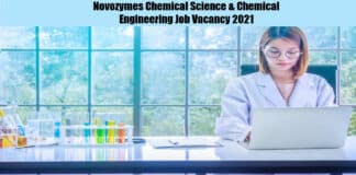 Novozymes Chemical Science & Chemical Engineering Job Vacancy 2021