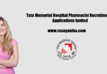 Tata Memorial Hospital Pharmacist Recruitment - Applications Invited