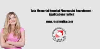 Tata Memorial Hospital Pharmacist Recruitment - Applications Invited