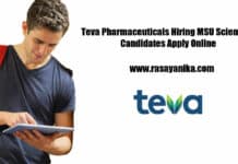 Teva Pharmaceuticals Hiring MSU Scientist - Candidates Apply Online