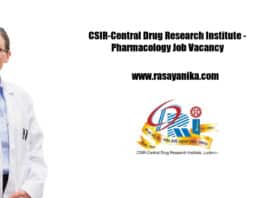 CSIR-Central Drug Research Institute - Pharmacology Job Vacancy