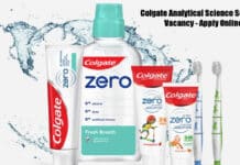 Colgate Analytical Science Scientist Vacancy - Apply Online