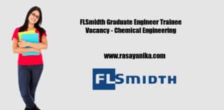FLSmidth Graduate Engineer Trainee Vacancy - Chemical Engineering