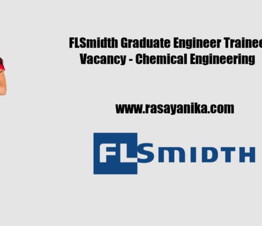 FLSmidth Graduate Engineer Trainee Vacancy - Chemical Engineering